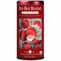 The Republic of Tea Red Hot Holiday Herbal Tea, 36 Tea Bags