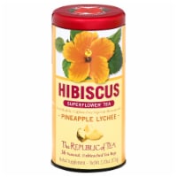 The Republic of Tea® Pineapple Lychee Hibiscus Superflower™ Tea Bags Perspective: Main