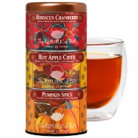 The Republic of Tea Harvest Stackable Tea Tin, Autumn Assortment, 36 Tea Bags