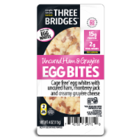 Three Bridges™ Uncured Ham & Gruyere Egg White Bites