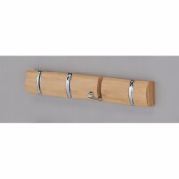 Inroom Furniture Designs  Wall Cloth Hanger - Oak&#44; 2 x 14.5 x 1 in.