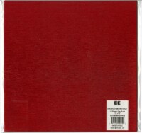 Best Creation Brushed Metal Single-Sided Paper 12 X12 -Red