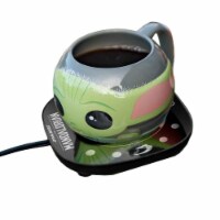 Star Wars 849343 Star Wars the Mandalorian Mug Warmer with Molded Grogu Mug