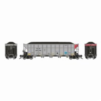 Rapido RAP169007 No.3 HO Scale CEFX AutoFlood III Coal Hopper Model Train - Pack of 6
