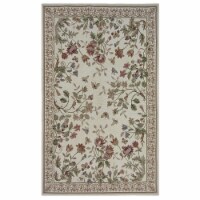 Aubusson Weave 982311 8 x 10 ft. Valence Flat Woven Area Rug, Ivory