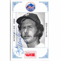 Autograph Warehouse 702389 Bob Gallagher Signed New York Mets 1991 Wiz Mini No.131 Baseball C
