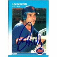 Autograph Warehouse 702667 Lee Mazzilli Signed New York Mets 1987 Fleer No.15 Baseball Card