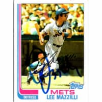 Autograph Warehouse 702671 Lee Mazzilli Signed New York Mets 1982 Topps No.465 Baseball Card