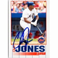 Autograph Warehouse 702858 Chris Jones Signed New York Mets 1995 Kahns No.5 Baseball Card