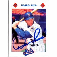 Autograph Warehouse 702909 Darren Reed Signed New York Mets 1993 Kahns No.21 Baseball Card