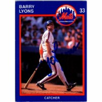 Autograph Warehouse 702854 Barry Lyons Signed New York Mets 1988 Kahns No.33 Baseball Card