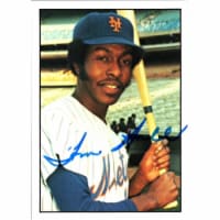 Autograph Warehouse 703041 Tom Hall Signed New York Mets, JZ 1975 Sspc No.556 Baseball Card