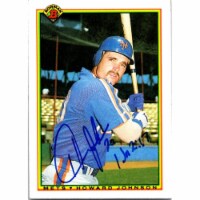 Autograph Warehouse 725181 Howard Johnson Autographed New York Mets 1990 Bowman No.133 Baseba