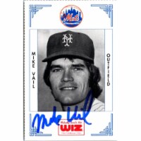 Autograph Warehouse 702306 Mike Vail Signed New York Mets 1991 Wiz Mini No.417 Baseball Card