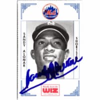 Autograph Warehouse 702424 Sandy Alomar Signed New York Mets 1991 Wiz Mini No.7 Baseball Card