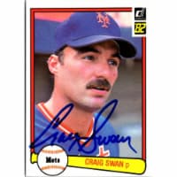 Autograph Warehouse 702648 Craig Swan Signed New York Mets 1982 Donruss No.589 Baseball Card