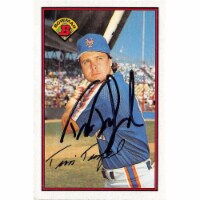 Autograph Warehouse 703274 Tim Teufel Signed New York Mets 1989 Topps Bowman No.382 Baseball