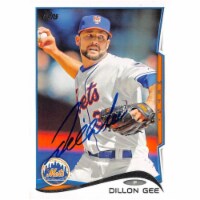 Autograph Warehouse 689000 Dillon Gee Autographed New York Mets 2014 Topps No.432 Baseball Ca