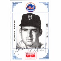 Autograph Warehouse 702398 Larry Elliot Signed New York Mets 1991 Wiz Mini No.105 Baseball Ca