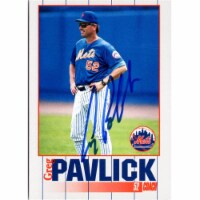Autograph Warehouse 702834 Greg Pavlick Signed New York Mets 1995 Kahns No.52 Baseball Card