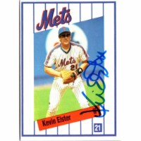 Autograph Warehouse 702879 Kevin Elster Signed New York Mets 1991 Kahns No.21 Baseball Card