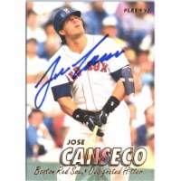 Autograph Warehouse 703198 Jose Canseco Signed Boston Red Sox 1997 Fleer No.18 Baseball Card
