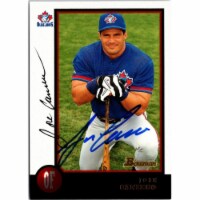 Autograph Warehouse 703211 Jose Canseco Signed Toronto Blue Jays 1998 Bowman No.277 Baseball