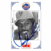 Autograph Warehouse 688513 Juan Samuel Autographed New York Mets 1991 Wiz Mini No.342 Basebal