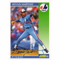 Autograph Warehouse 703312 Dennis Martinez Signed Montreal Expos 1992 Score No.470 Baseball C