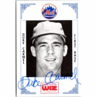 Autograph Warehouse 702410 Duke Carmel Signed New York Mets 1991 Wiz Mini No.64 Baseball Card