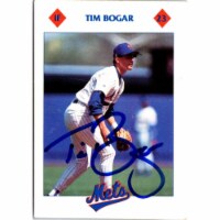 Autograph Warehouse 702901 Tim Bogar Signed New York Mets 1993 Kahns No.23 Baseball Card