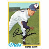 Autograph Warehouse 688521 Craig Swan Autographed New York Mets 1978 Topps No.621 Baseball Ca