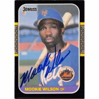Autograph Warehouse 688562 Mookie Wilson Autographed New York Mets 1987 Donruss No.487 Baseba