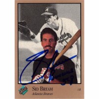 Autograph Warehouse 676504 Sid Bream Autographed Atlanta Braves 1992 Leaf No.2 Baseball Card