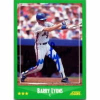 Autograph Warehouse 725208 Barry Lyons Autographed New York Mets 1988 Score No.387 Baseball C