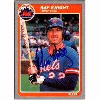 Autograph Warehouse 702622 Ray Knight Signed New York Mets 1985 Fleer No.86 Baseball Card