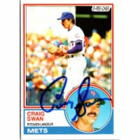 Autograph Warehouse 702644 Craig Swan Signed New York Mets 1983 O-Pee-Chee No.292 Baseball Ca