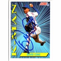 Autograph Warehouse 702697 David Cone Signed New York Mets 1991 Score K-man No.409 Baseball C