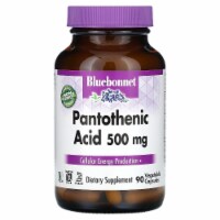 Bluebonnet Nutrition Pantothenic Acid 500 mg - 90 Vegetable Capsules