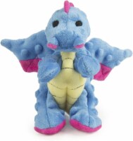 goDog Dragons Squeaker Plush Pet Toy for Dogs & Puppies - Periwinkle, Small