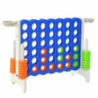 SDADI Giant Jumbo 4 in a Row Connect Game Indoor Outdoor Yard Game with Hoops