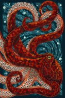 Lantern Press Mosaic Octopus Puzzle Perspective: Main