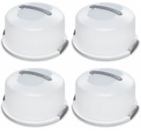 4 Pack Sterilite 02008004 Portable Latching Cake Server Carrier Keeper w/Handle