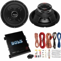 2 Boss CXX12 12 2000W Car Audio Power Subwoofer Sub & Mono Amplifier & Amp Kit