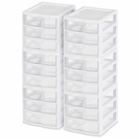 Sterilite ClearView Small 5-Drawer Organizer - White/Clear, 1 ct - Kroger