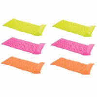 Intex Tote 'N Float Wave Mat Floating Pool Lounger with Headrest (6 Pack)