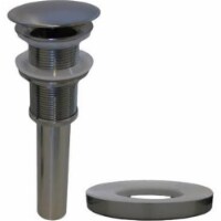 Novatto PUD-BN-MR Vessel Sink Pop - Up Drain & Mounting Ring, Brushed Nickel