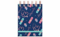 Lady Jayne Spiral Note Pad Nurse Pattern Foil