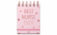 Lady Jayne Spiral Note Pad Best Nurse Ever Foil