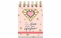 Lady Jayne Spiral Note Pad SuperHero Nurse Foil